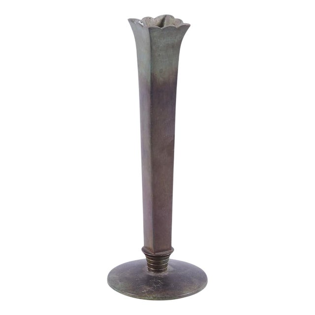Swedish Art Deco Bronze Vase attributed to GAB, 1930s For Sale