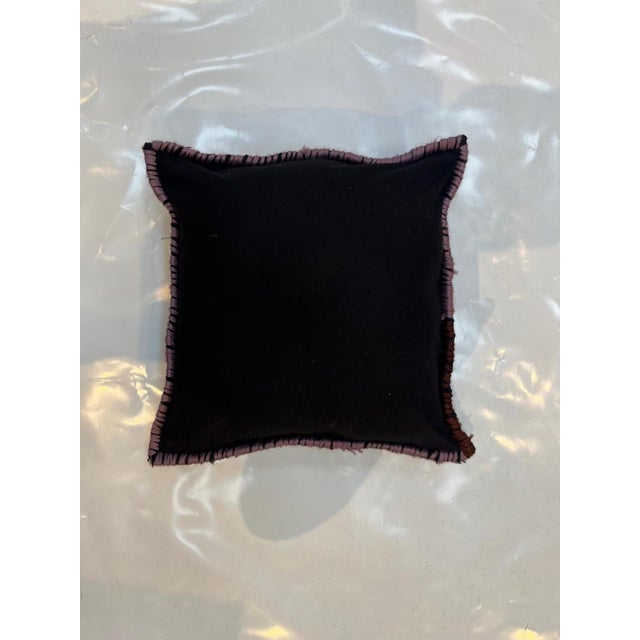 Pillow made with genuine hand made antique Persian Sarouk rug fragment-Poly fill with fabric backing and sewn closure.