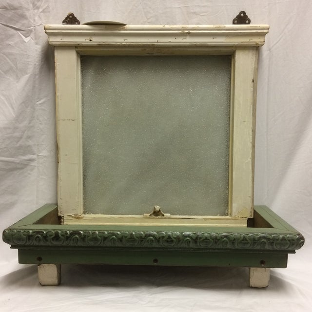 Vintage Sugar Glass Window Box Shelf Chairish