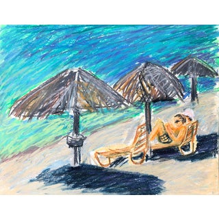 1970s Adrienne Anderson Beach Scene For Sale
