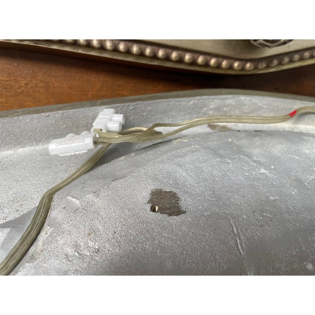 Art Deco Wall Lamps in Silver-Plated Bronze and Alabaster in the style of Jacques-Emile Ruhlmann, France, 1990s, Set of 2 For Sale - Image 4 of 11