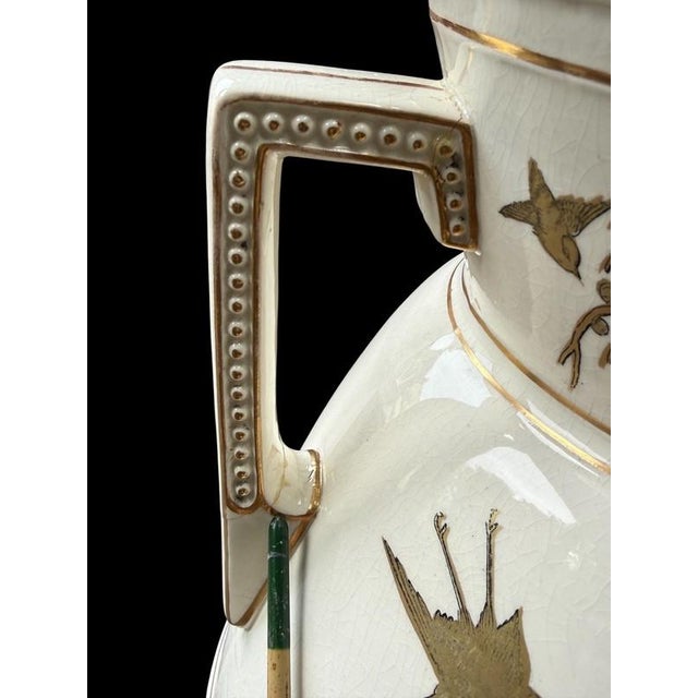 19thC Chinoiserie Antique Davenport Porcelain Staffordshire Aesthetic Movement Covered Jar For Sale - Image 17 of 18
