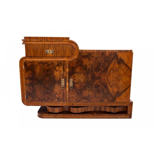 Art Deco Chest of Drawers, Poland, 1940s For Sale - Image 3 of 14