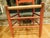 1920s Pair of Red Ladderback Chairs With Rush Seats For Sale - Image 13 of 18