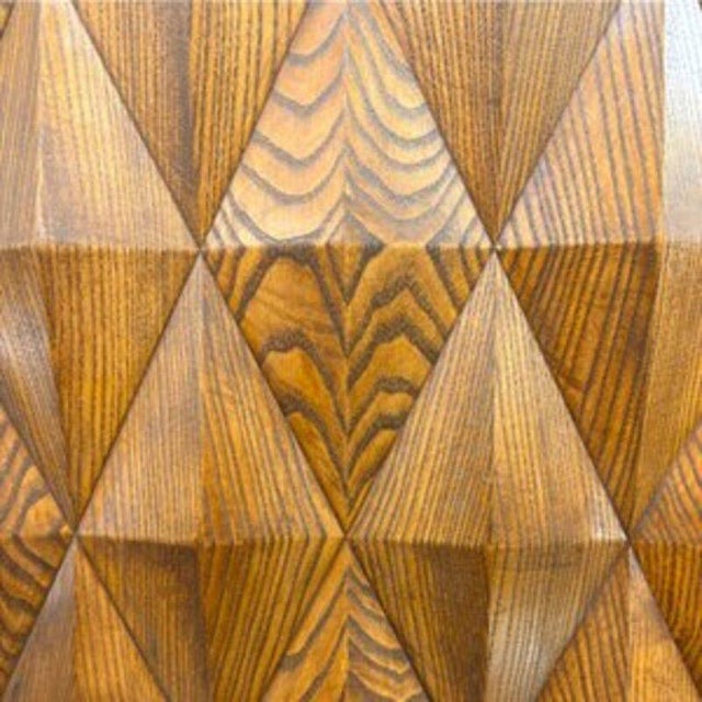 Brutalist Wood and Rosso Levanto Marble Cabinet For Sale - Image 5 of 6