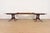 Baker Furniture Historic Charleston Georgian Banded Mahogany Double Pedestal Extension Dining Table, Newly Refinished For Sale In South Bend - Image 6 of 14