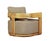 Eclipse Outdoor Solid Teak Wood Chair - Light Brown Fabric For Sale - Image 10 of 13