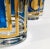 Mid-Century Modern Vintage Culver Blue & 22k Gold Coin Highball Cocktail Glasses - Set of Six For Sale - Image 3 of 6
