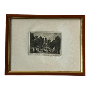 Late 19th Century Ducal Garden, Parma, Italy, Framed