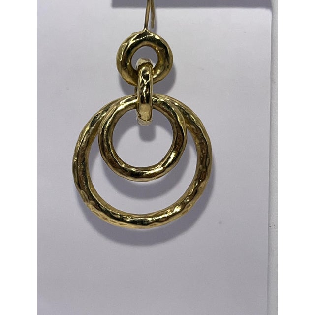 Ippolita 18k Yellow Gold Circle Earrings, A Pair For Sale - Image 4 of 5