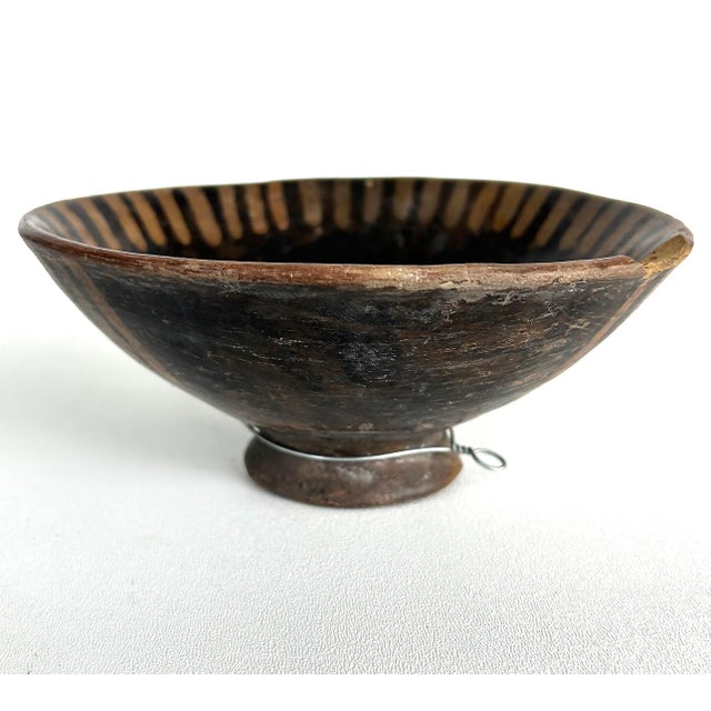 Pre-Columbian Nariño Decorated Footed Pottery Bowl Collection, Set of Four For Sale - Image 13 of 18