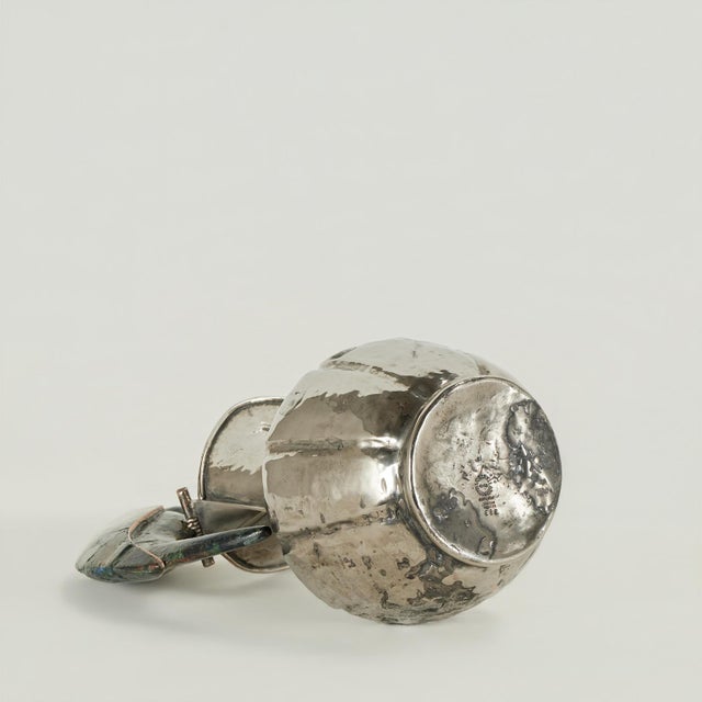 Vintage Los Castillo Silver Plate Pitcher With Parrot For Sale - Image 9 of 10