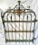 Imported from France. Very heavy handcrafted iron gate with original hardware. Priceless naturally aged painted patina....