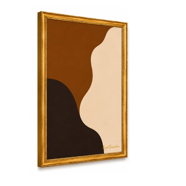 Mid-Century Modern Desert Divide Painting, Framed by Bryan Boomershine For Sale - Image 3 of 8