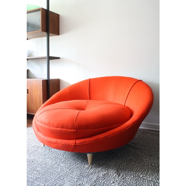 Milo Baughman Round Chaise Lounge Chairish