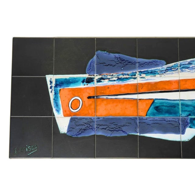 Antonio De Nisco, Coffee Table, Ceramic, Chrome, Belgium, 1970s For Sale - Image 4 of 6