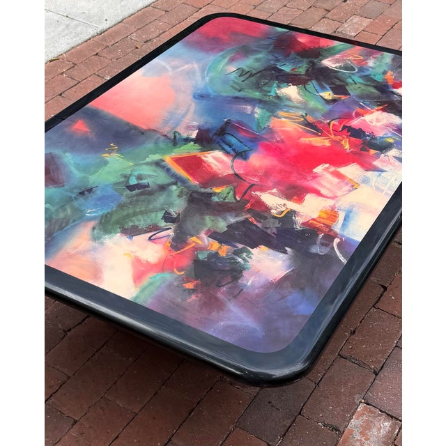 Wood Unique Postmodern Coffee Table by Ron Kemper, Signed, Late 20th Century For Sale - Image 7 of 12