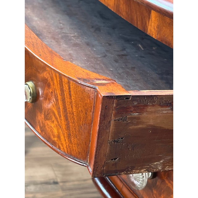 Antique George IV Chippendale Flame Mahogany Buffet C. Mid 19th Century For Sale - Image 11 of 12