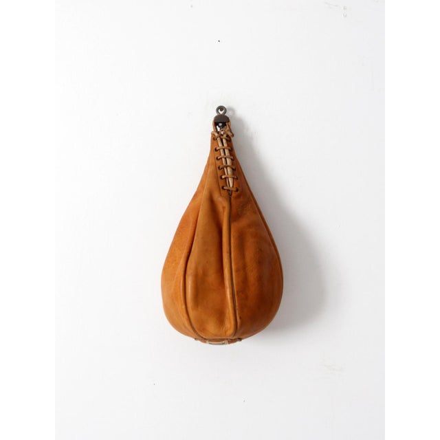 Mid-Century Everlasting Leather Boxing Speed Bag For Sale - Image 4 of 12