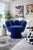 Royal Blue Pop Art Hand Chair Swivel Lounge Chair in the Manner of Pedro Friedeberg Striking American pop art–style hand...