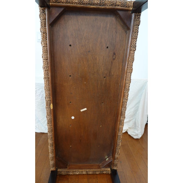 Wood Palecek Double Woven Bench/Stool For Sale - Image 7 of 9