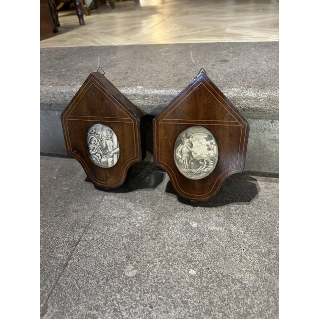 Decorative Temple Frame Prints, 1800s, Set of 2 For Sale - Image 6 of 6