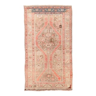 Washed Out Vintage Caucasian Rug For Sale