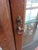 Late 1800s Large Tall Tiger Oak Leaded Stain Glass Curio Cabinet Cupboard 6573 For Sale - Image 15 of 18