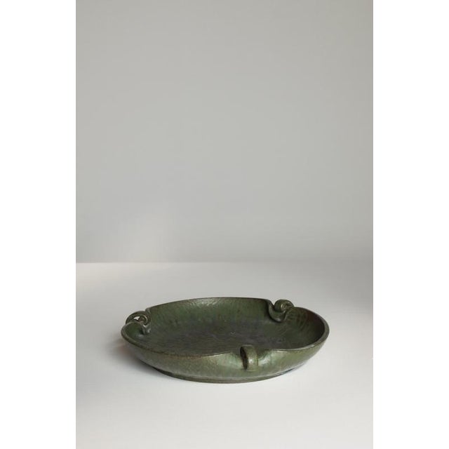 Art Deco Organically Shaped Stoneware Bowl by Arne Bang, Denmark, 1930s For Sale - Image 6 of 12
