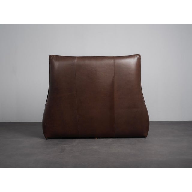 Montis Leather Two-Seater The Rock Sofa by Gerard Van Den Berg for Montis, Netherlands, 1970s For Sale - Image 4 of 11
