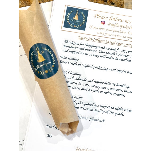 Red Beaded Key Tassels - 7.5" - a Pair For Sale - Image 13 of 14