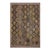 Shabby Chic Kilim Tan Green Wool Rug - 5'10" X 7'7" For Sale