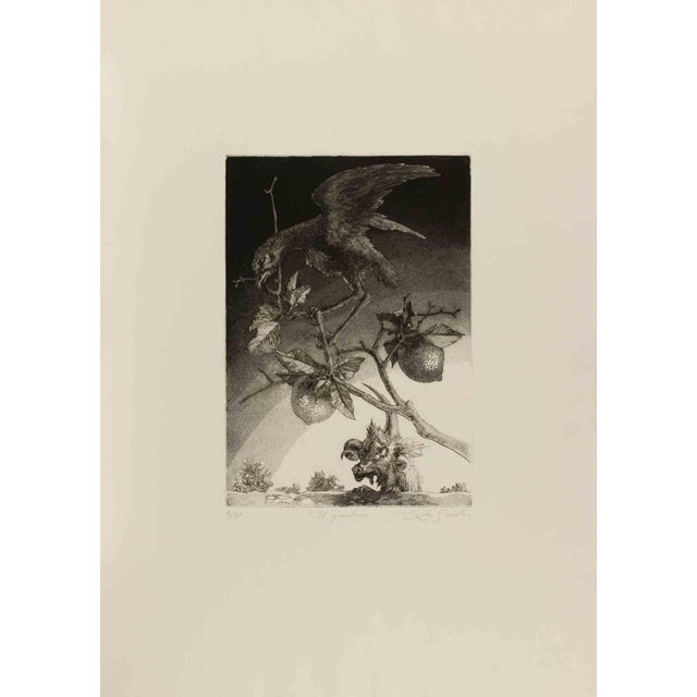 Modern Leo Guida, The Guardian, 1970s, Etching For Sale - Image 3 of 3