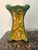 Vintage Majolica Style Glazed Pottery Vase With Parrot For Sale - Image 9 of 9