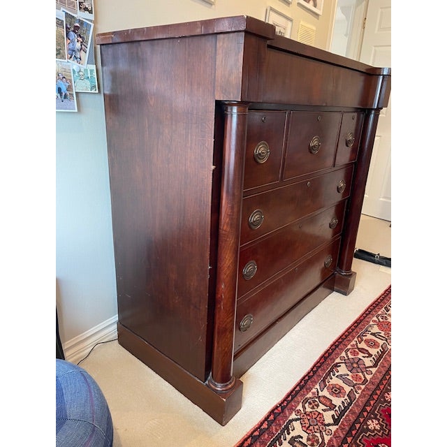 19th Century Mahogany English Butlers Chest For Sale - Image 11 of 12