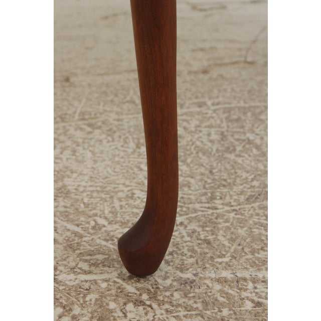 Amish Made Cherry Queen Anne Console Table W. Drawer For Sale - Image 13 of 14
