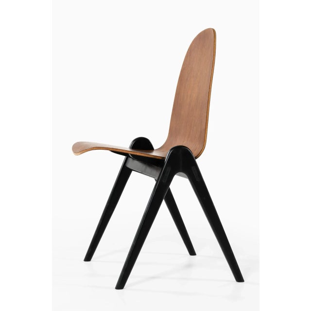 Swedish Knockdown Dining Chairs by Yngve Ekström, Set of 4 For Sale - Image 6 of 9