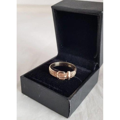 Vintage 9ct Yellow Gold Buckle Ring, 1982 For Sale - Image 17 of 18