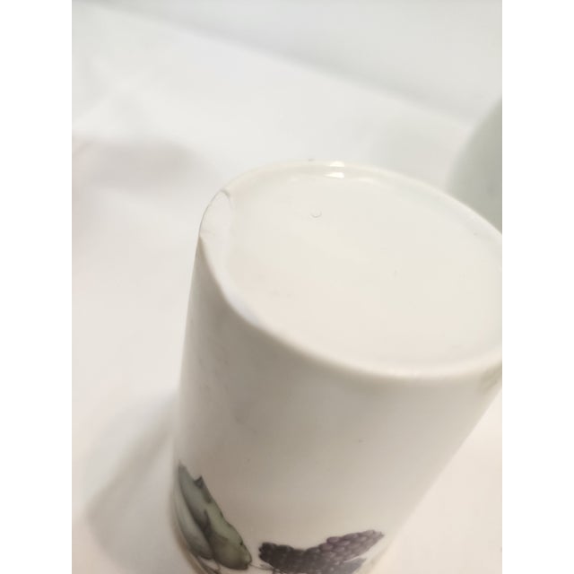 1930s 1930s Bavarian Blackberry Hand Painted Pitcher and 5 Tumblers H&c For Sale - Image 5 of 10