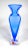 Magnificent blue Murano glass vase by Flavio Poli, from the 60s. With the characteristic shapes and colours of the...