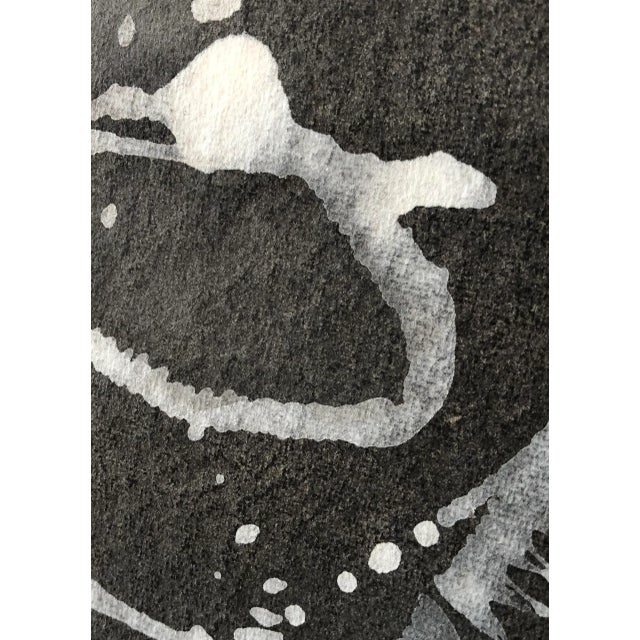 Contemporary 'Largo 14' Framed Abstract Painting on Japanese Handmade Paper For Sale - Image 3 of 6