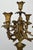 Antique French Brass and Marble 5-Arm Candelabra For Sale - Image 3 of 12
