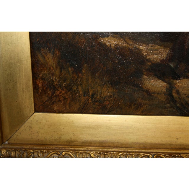 Joseph Paul Pettitt & George Young, The Mussel Gatherers on the South Cost, 1800s, Oil on Canvas, Framed For Sale - Image 17 of 18