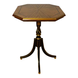 Hilda Flack American Designed Satinwood and Mahogany End or Side Table