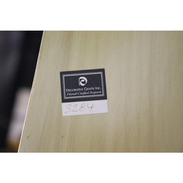 Fine Decorative Arts Gilded Paint Decorated Florentine 4 Panel Dressing Screen For Sale In Philadelphia - Image 6 of 10