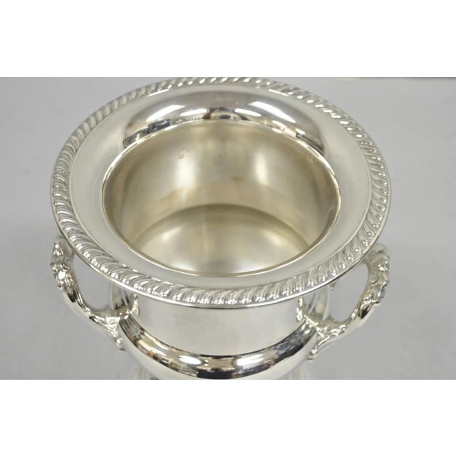 Mid 20th Century Vintage Silver Plated Trophy Cup Urn Champagne Chiller Ice Bucket by Eales For Sale - Image 5 of 12