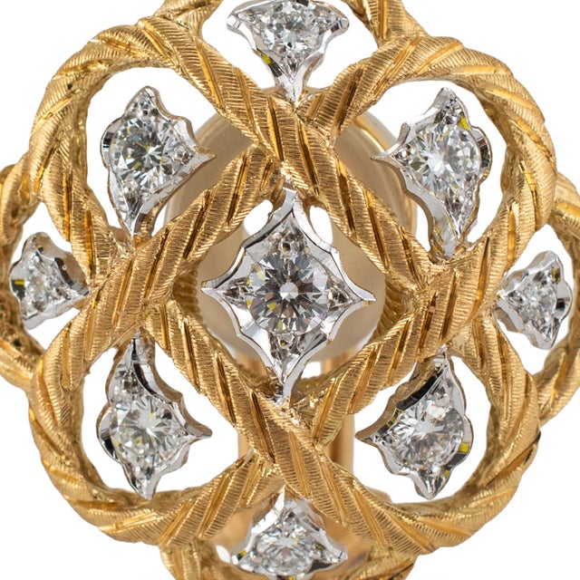 Brand: Buccellati Gender: Ladies Metal Type: 18K Yellow & White Gold Length: 1.00 inches Width: 22.45 mm Weight: 13.21...