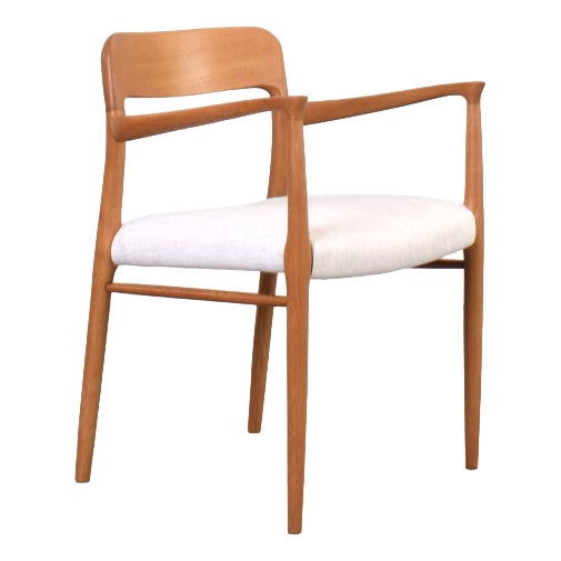 Mid-Century Modern Danish Model 56 Armchair by Niels O. Møller for J. L. Møllers, 1950s For Sale