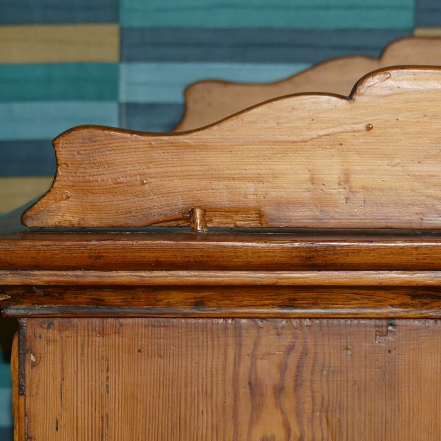 Tall Antique Biedermeier Wooden Pantry Cupboard For Sale - Image 17 of 18