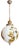 Large Art Nouveau Globe Pendant Light, 1920s For Sale